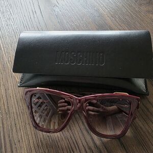 Moschino Burgundy Sunglasses